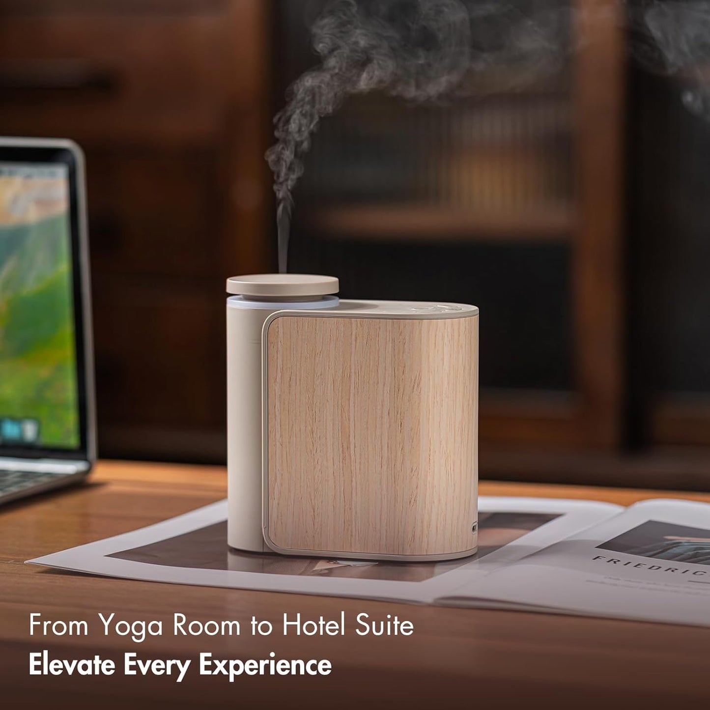 Waterless Ultrasonic Essential Oil Diffuser 🌿 | Smart Aromatherapy, Whisper-Quiet, Color-Changing LED, Home & Office Relaxation 💧✨