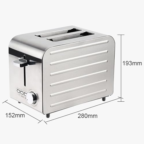 Smart Stainless Steel Toaster 🍞 | 2-6 Slice, Extra Wide Slots | Defrost & Reheat | Home & Commercial