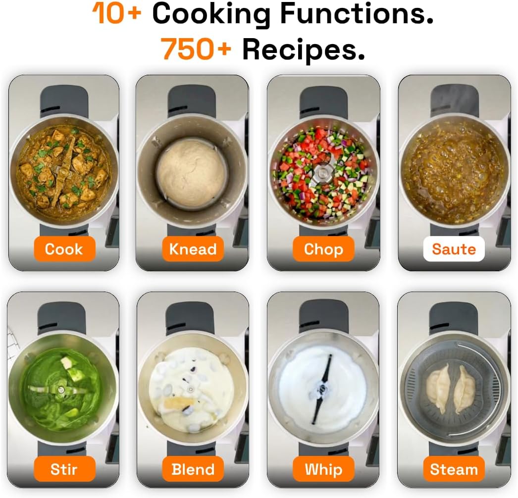 Smart AI Cooking Assistant 🤖 | 750+ Recipes 🍲 | WiFi & App Controlled | All-in-One Kitchen Helper
