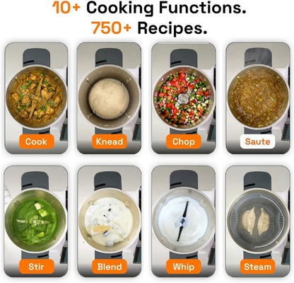 Smart AI Cooking Assistant 🤖 | 750+ Recipes 🍲 | WiFi & App Controlled | All-in-One Kitchen Helper