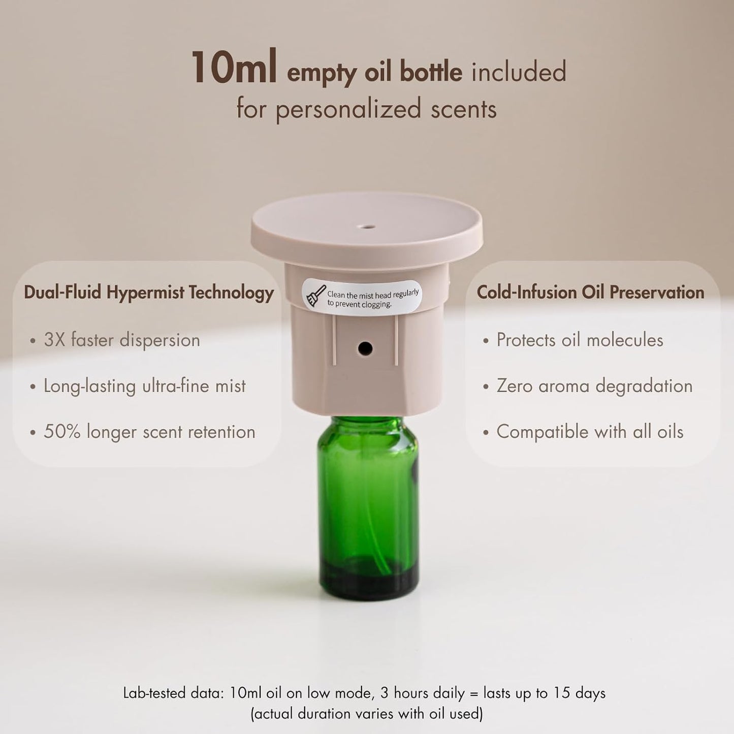 Waterless Ultrasonic Essential Oil Diffuser 🌿 | Smart Aromatherapy, Whisper-Quiet, Color-Changing LED, Home & Office Relaxation 💧✨