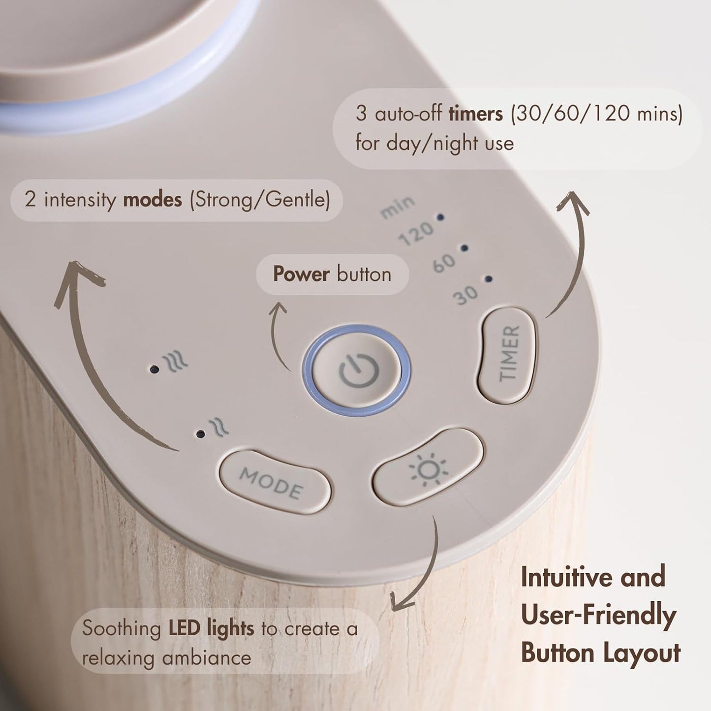 Waterless Ultrasonic Essential Oil Diffuser 🌿 | Smart Aromatherapy, Whisper-Quiet, Color-Changing LED, Home & Office Relaxation 💧✨