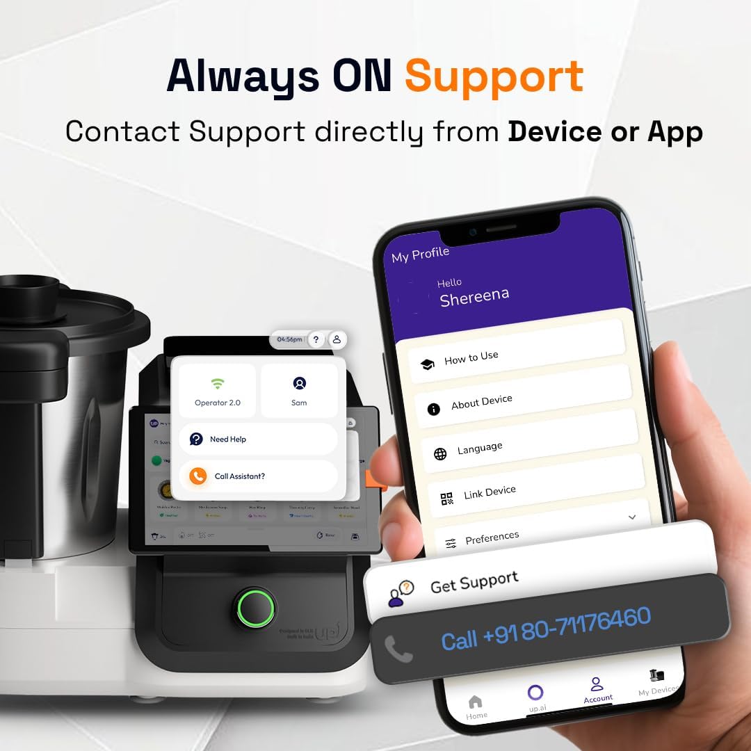 Smart AI Cooking Assistant 🤖 | 750+ Recipes 🍲 | WiFi & App Controlled | All-in-One Kitchen Helper
