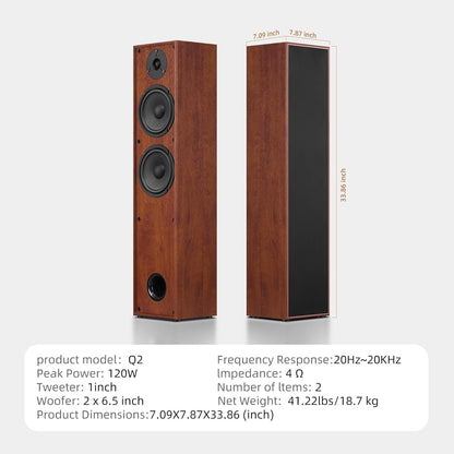 Floorstanding Passive Speakers 🎵 | High-Fidelity Sound for Home & Entertainment 🎶 Sleek Modern Design