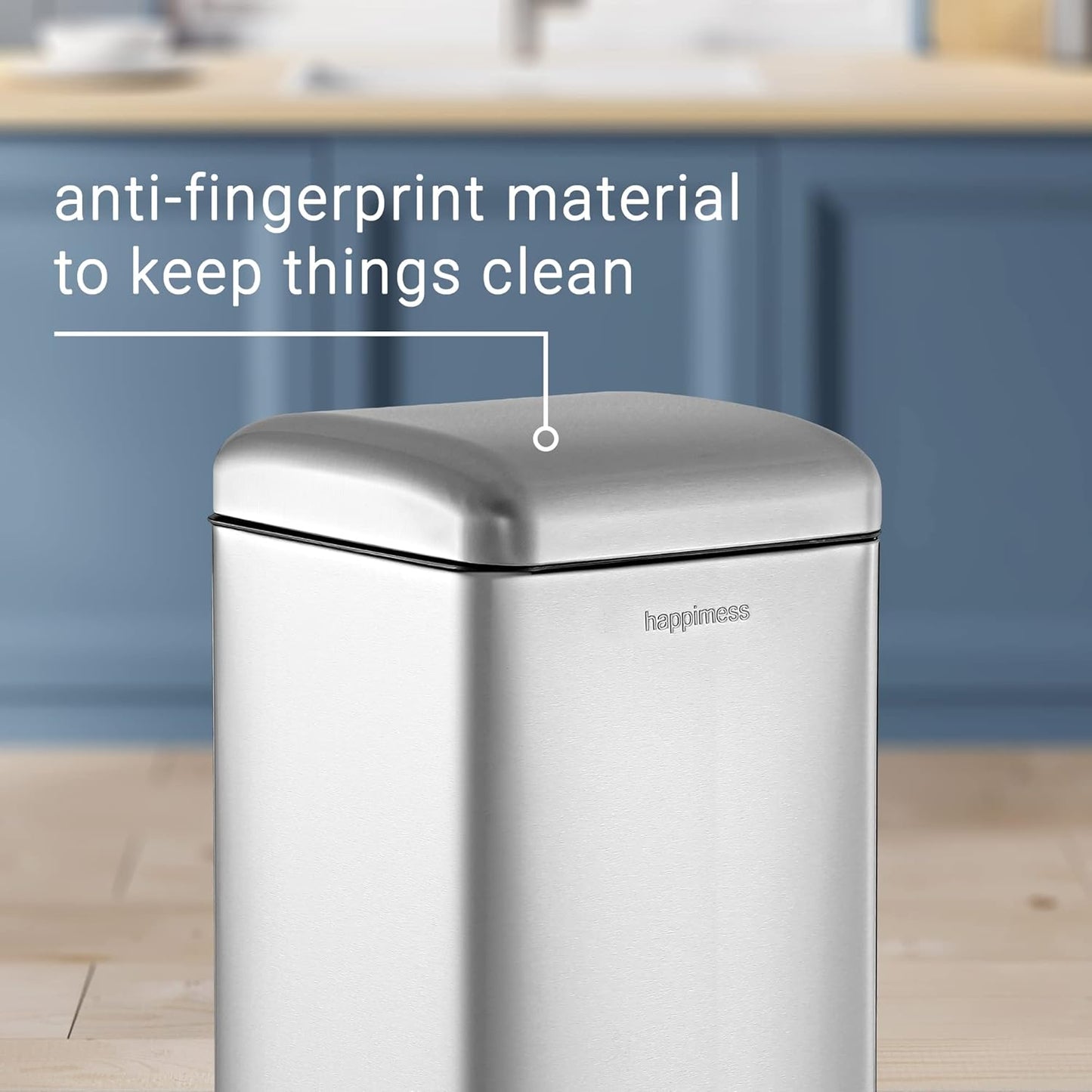 Retro 8-Gallon Step Trash Can 🗑️ | Fingerprint Resistant, Modern Minimalist Design for Home & Office 🌸