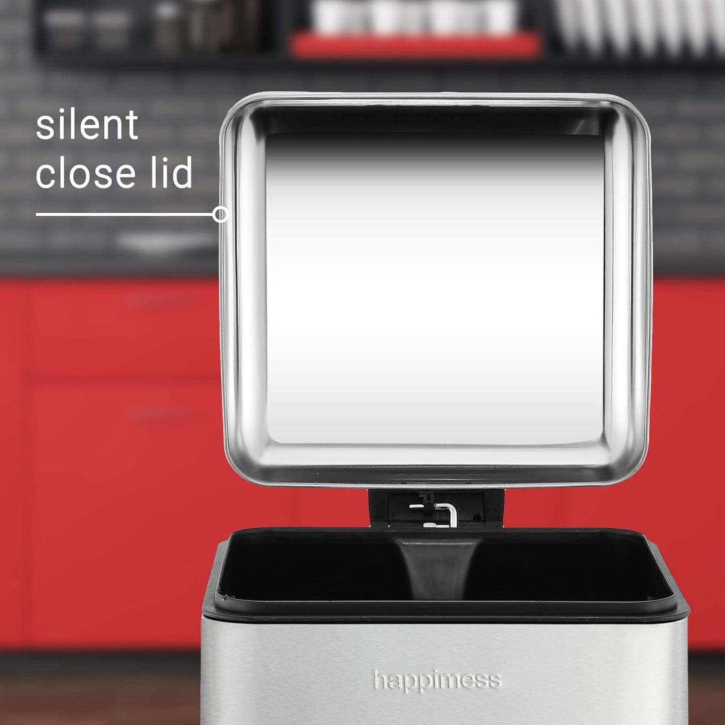 Retro 8-Gallon Step Trash Can 🗑️ | Fingerprint Resistant, Modern Minimalist Design for Home & Office 🌸