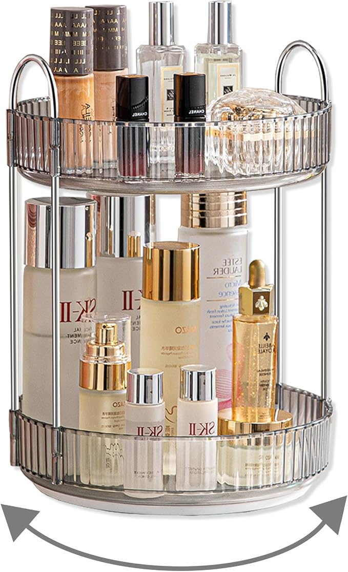 Ultimate Cosmetic Organizer for Countertops 🪞✨ Clear Multi-Compartment Makeup Storage, Jewelry & Skincare Holder – Stylish & Functional Home Essentials