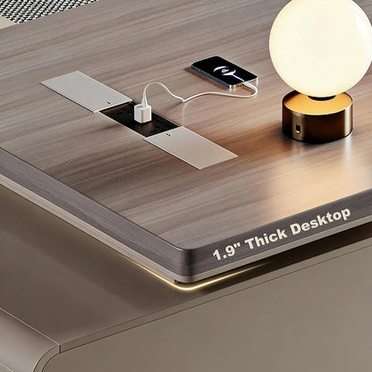 Executive Combination Cabinet & Desktop Workstation – Home Office Organization Made Easy 🖥️✨