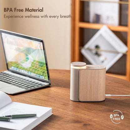 Waterless Ultrasonic Essential Oil Diffuser 🌿 | Smart Aromatherapy, Whisper-Quiet, Color-Changing LED, Home & Office Relaxation 💧✨