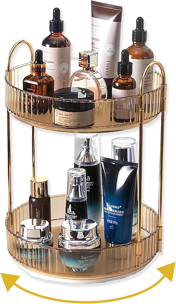 Ultimate Cosmetic Organizer for Countertops 🪞✨ Clear Multi-Compartment Makeup Storage, Jewelry & Skincare Holder – Stylish & Functional Home Essentials