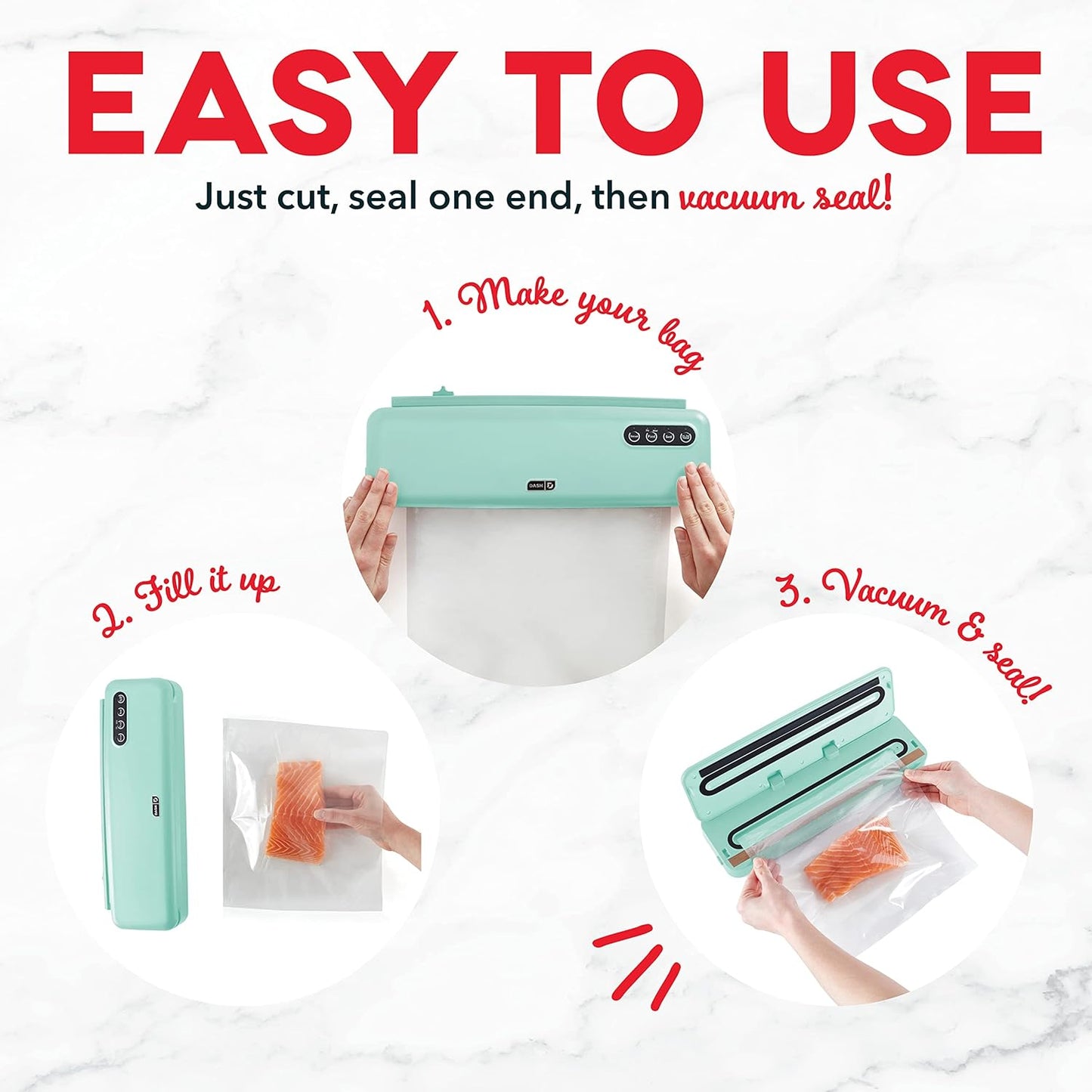 Vacuum Food Sealer Machine 🍖 | SuperSeal Single-Use Bag System for Freshness & Storage 🥗