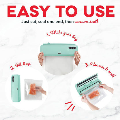 Vacuum Food Sealer Machine 🍖 | SuperSeal Single-Use Bag System for Freshness & Storage 🥗
